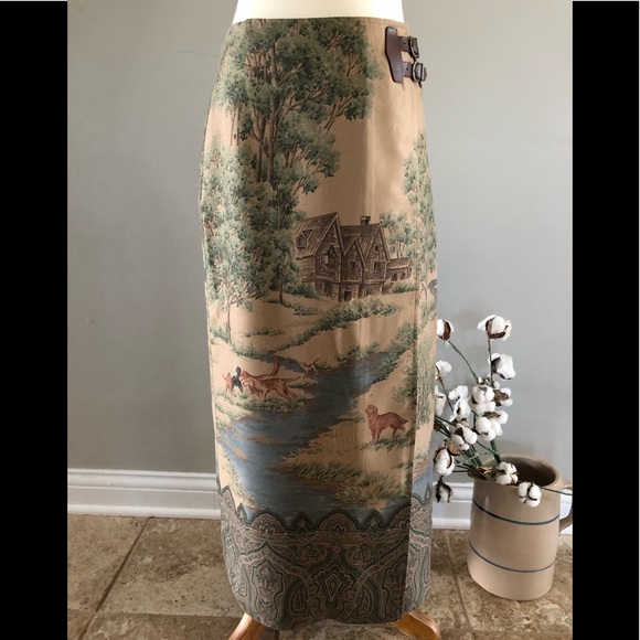 Lauren Ralph Lauren Dresses & Skirts - VTG Ralph Lauren wrap skirt 4
